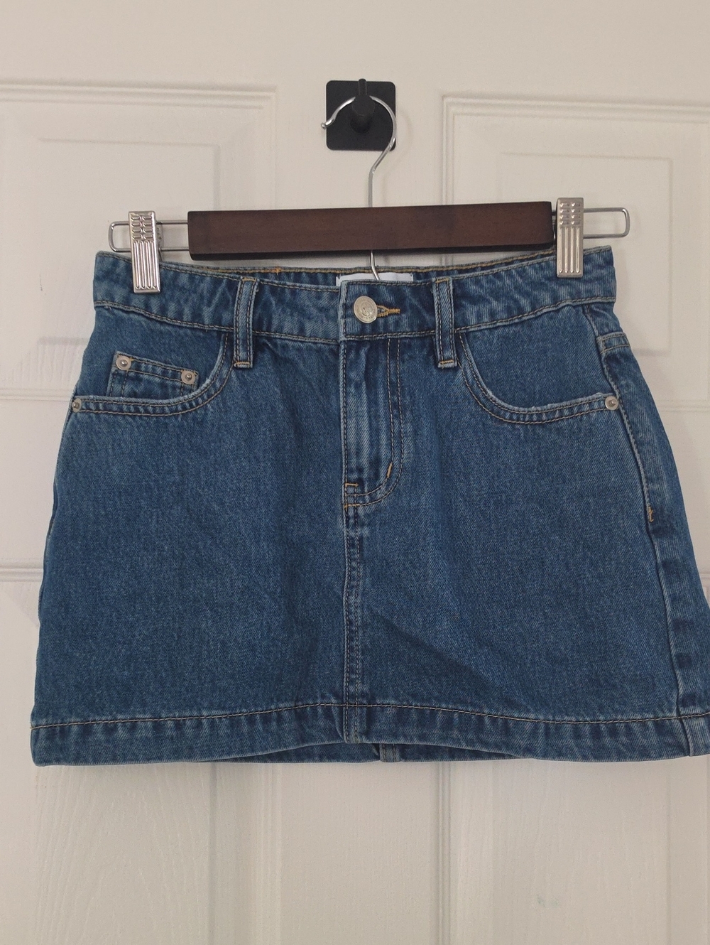 Princess Polly Blue Denim Mini Skirt - Classic Casual